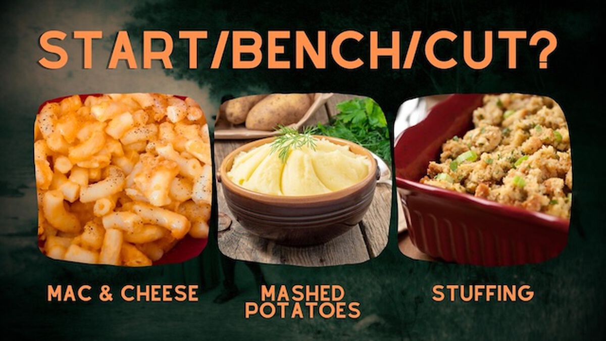 Start/Bench/Cut: Thanksgiving image number null